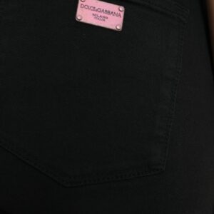 Dolce & Gabbana Elegant Black Mid-Waist Stretch Jeans