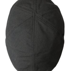 Dolce & Gabbana Dark Gray Nylon Cloth Newsboy Hat Men