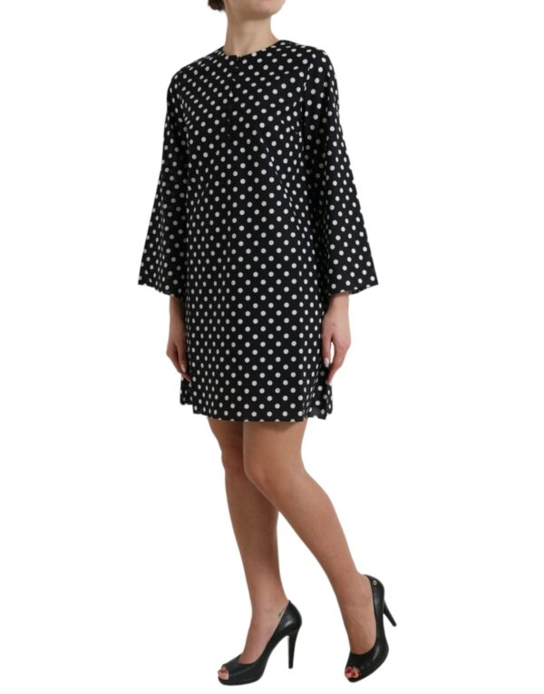 Dolce & Gabbana Elegant Polka Dot Shift Mini Dress - Image 2