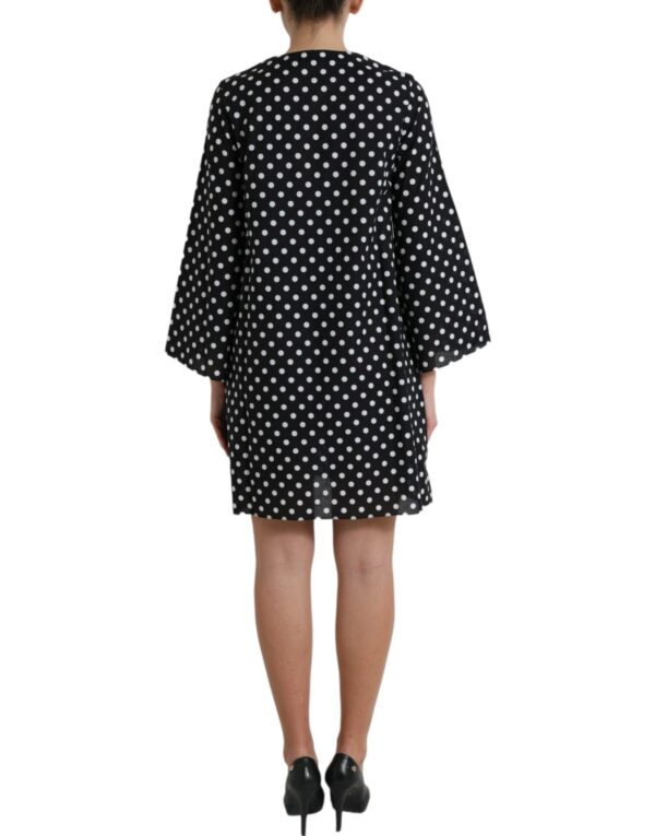 Dolce & Gabbana Elegant Polka Dot Shift Mini Dress - Image 3