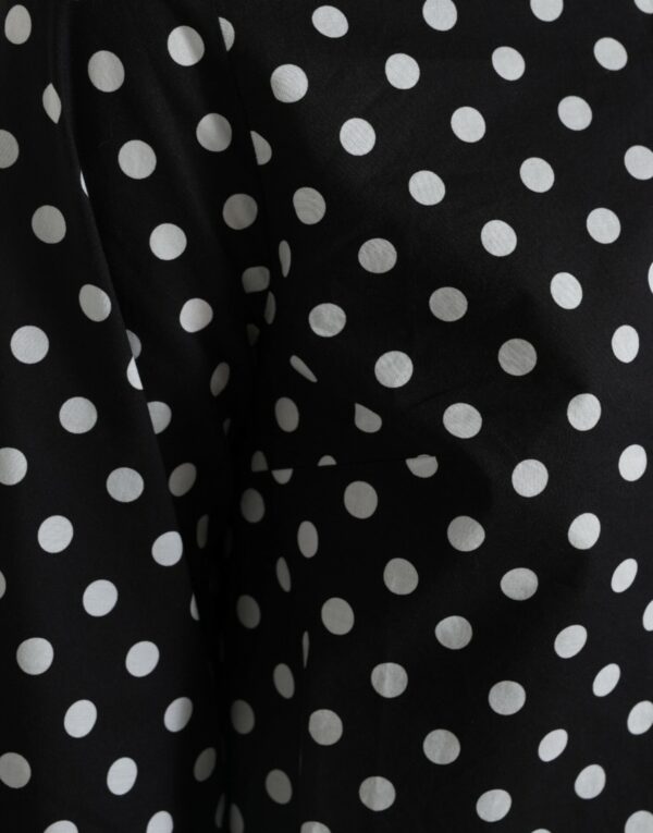 Dolce & Gabbana Elegant Polka Dot Shift Mini Dress - Image 4