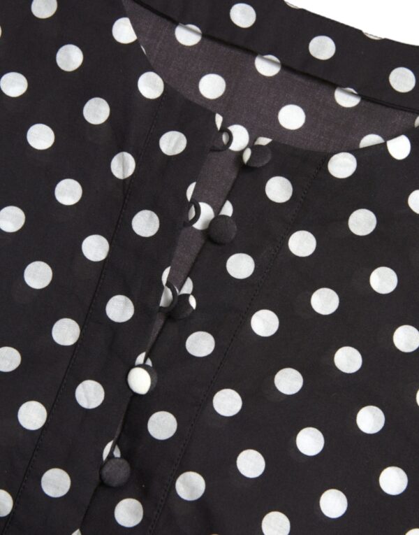 Dolce & Gabbana Elegant Polka Dot Shift Mini Dress - Image 5