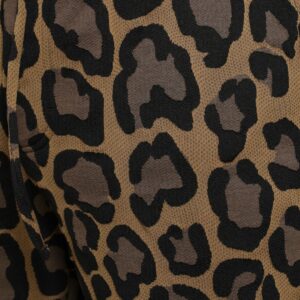 Dolce & Gabbana Brown Leopard Print Polyester Jogger Pants