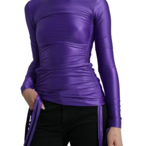 Dolce & Gabbana Elegant Long Sleeve Zip-Back Top