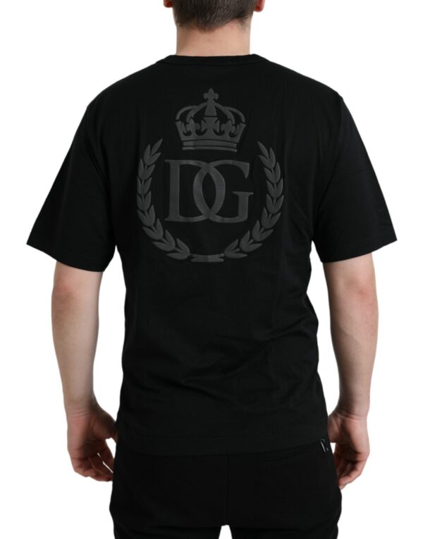 Dolce & Gabbana Elegant Embossed Logo Cotton Tee - Image 3