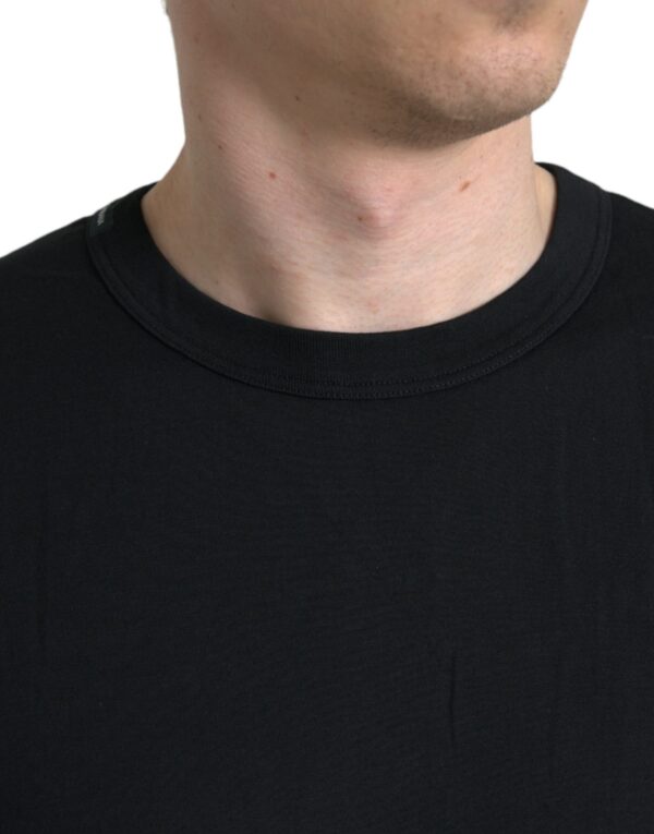 Dolce & Gabbana Elegant Embossed Logo Cotton Tee - Image 2