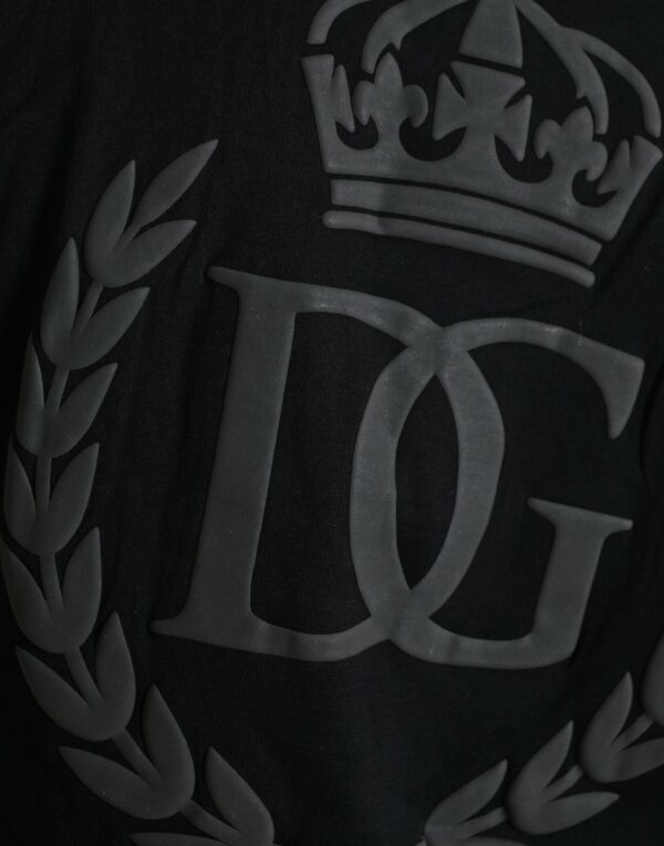 Dolce & Gabbana Elegant Embossed Logo Cotton Tee - Image 4