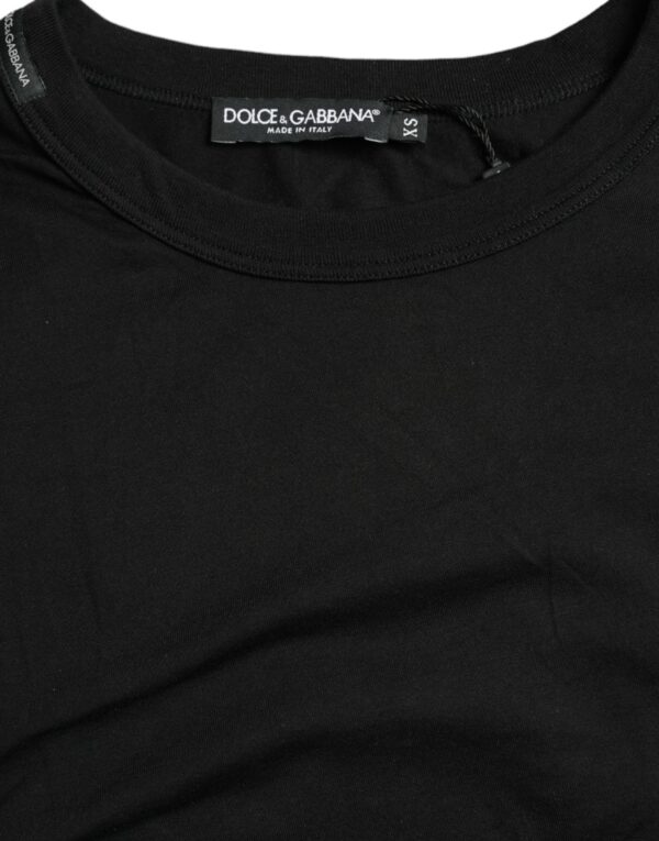 Dolce & Gabbana Elegant Embossed Logo Cotton Tee - Image 5