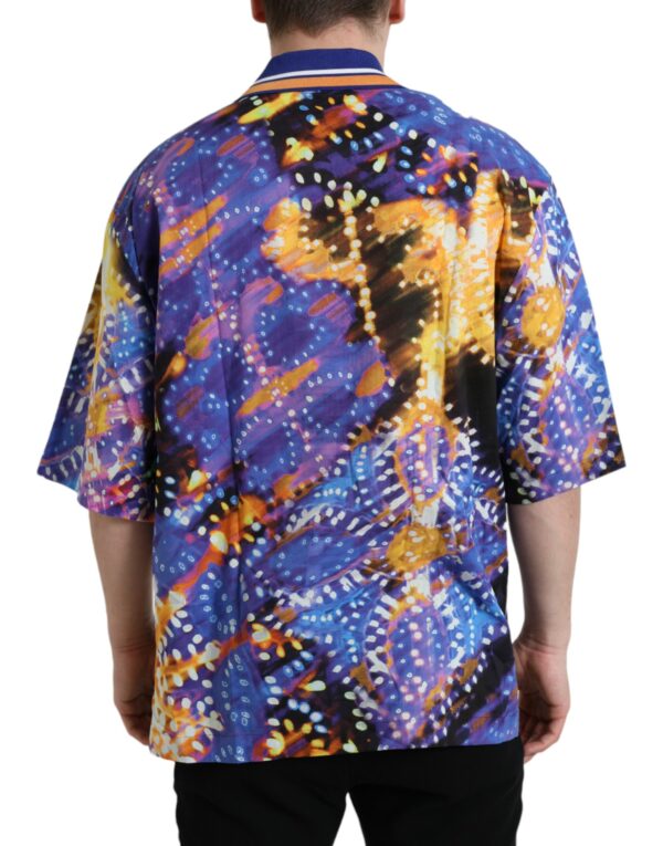 Dolce & Gabbana Multicolor Luminarie Print Cotton Casual Shirt - Image 2