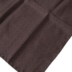 Dolce & Gabbana Elegant Silk Men’s Square Scarf in Rich Brown