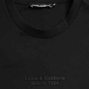 Dolce & Gabbana Elegant Leopard Print Crew Neck Tee