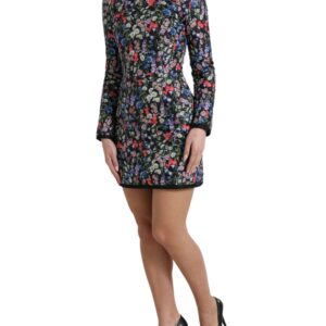 Dolce & Gabbana Floral Sheath Mini Dress Elegance