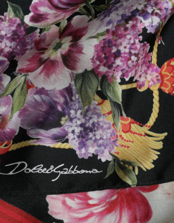 Dolce & Gabbana Elegant Floral Silk Maxi Dress - Image 7