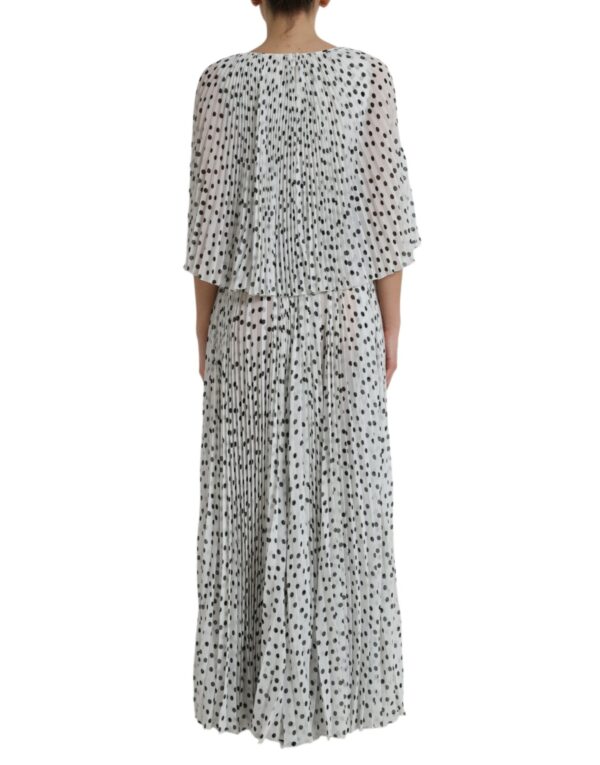 Dolce & Gabbana Elegant Polka Dots Maxi Dress - Image 3