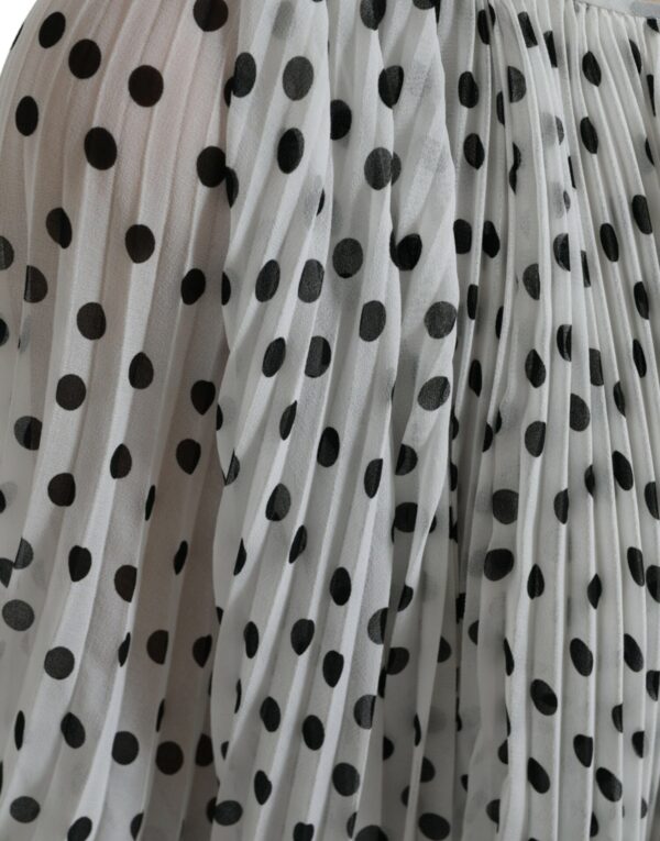 Dolce & Gabbana Elegant Polka Dots Maxi Dress - Image 6