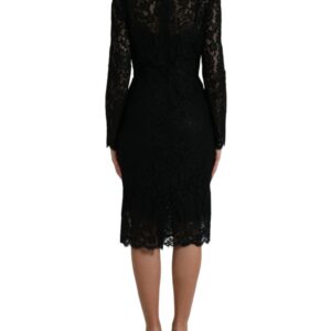 Dolce & Gabbana Elegant Crystal-Embellished Sheath Dress