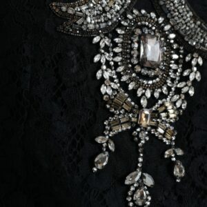 Dolce & Gabbana Elegant Crystal-Embellished Sheath Dress