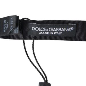 Dolce & Gabbana Elegant Silk Black Bow Tie