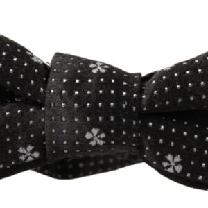 Dolce & Gabbana Elegant Black Silk Bow Tie