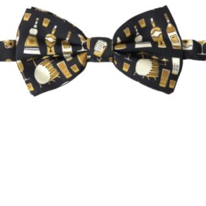 Dolce & Gabbana Elegant Black Silk Bow Tie