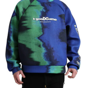 Dolce & Gabbana Multicolor Graphic Crew Neck Pullover Sweater