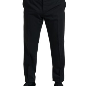 Dolce & Gabbana Elegant Black Slim Fit Two-Piece Suit