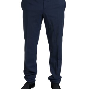 Dolce & Gabbana Elegant Slim Fit Blue Two-Piece Suit