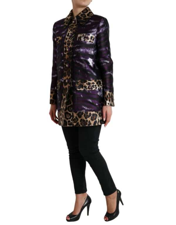 Dolce & Gabbana Exquisite Jacquard Trench With Tiger Motif - Image 2