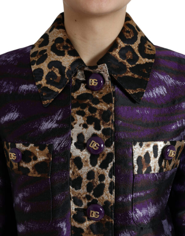 Dolce & Gabbana Exquisite Jacquard Trench With Tiger Motif - Image 4