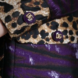 Dolce & Gabbana Exquisite Jacquard Trench With Tiger Motif