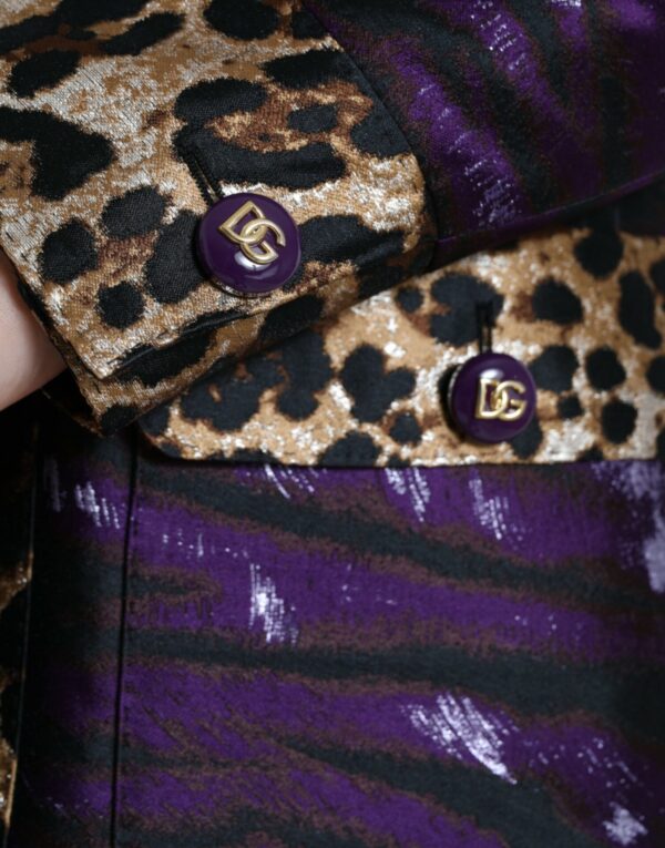 Dolce & Gabbana Exquisite Jacquard Trench With Tiger Motif - Image 5