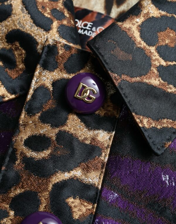 Dolce & Gabbana Exquisite Jacquard Trench With Tiger Motif - Image 7