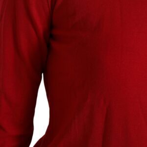 Dolce & Gabbana Radiant Red Wool Pullover Sweater