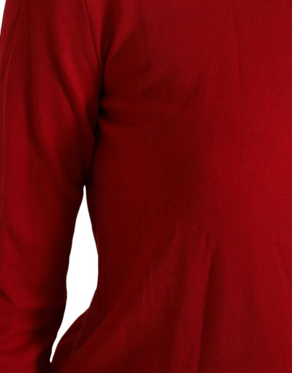 Dolce & Gabbana Radiant Red Wool Pullover Sweater - Image 5