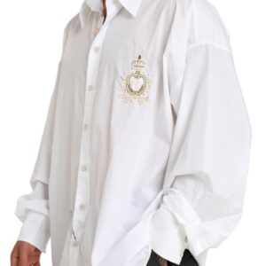 Dolce & Gabbana Elegant White Cotton Formal Shirt