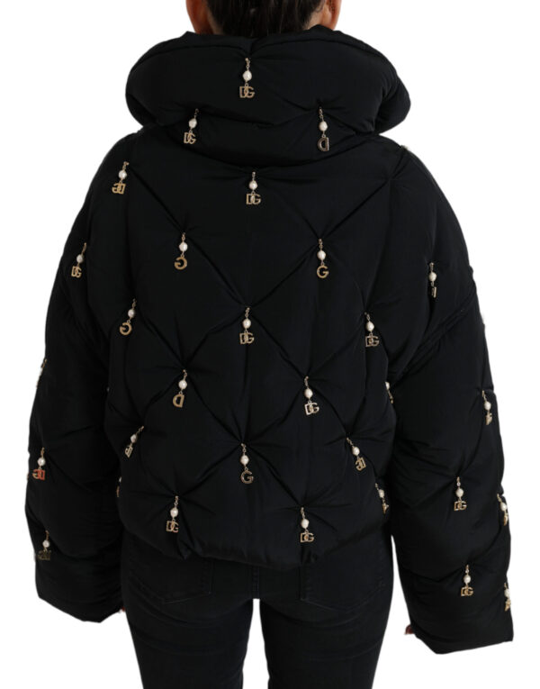 Dolce & Gabbana Elegant Quilted Jacket with Pearl Embellishment - Image 7