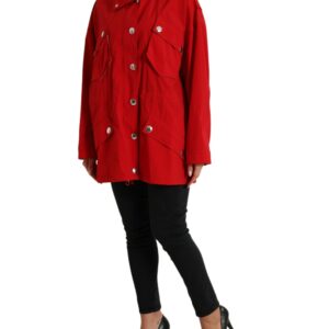 Dolce & Gabbana Elegant Red Long Sleeve Jacket