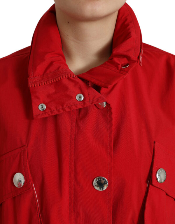 Dolce & Gabbana Elegant Red Long Sleeve Jacket - Image 3