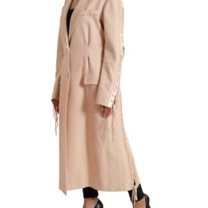 Dolce & Gabbana Elegant Beige Single-Breasted Trench Coat