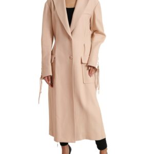 Dolce & Gabbana Elegant Beige Single-Breasted Trench Coat