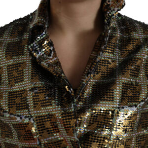 Dolce & Gabbana Multicolor Sequined Cropped Jacket