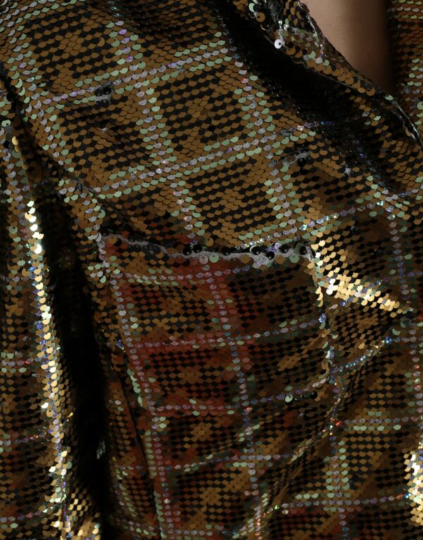 Dolce & Gabbana Multicolor Sequined Cropped Jacket - Image 5