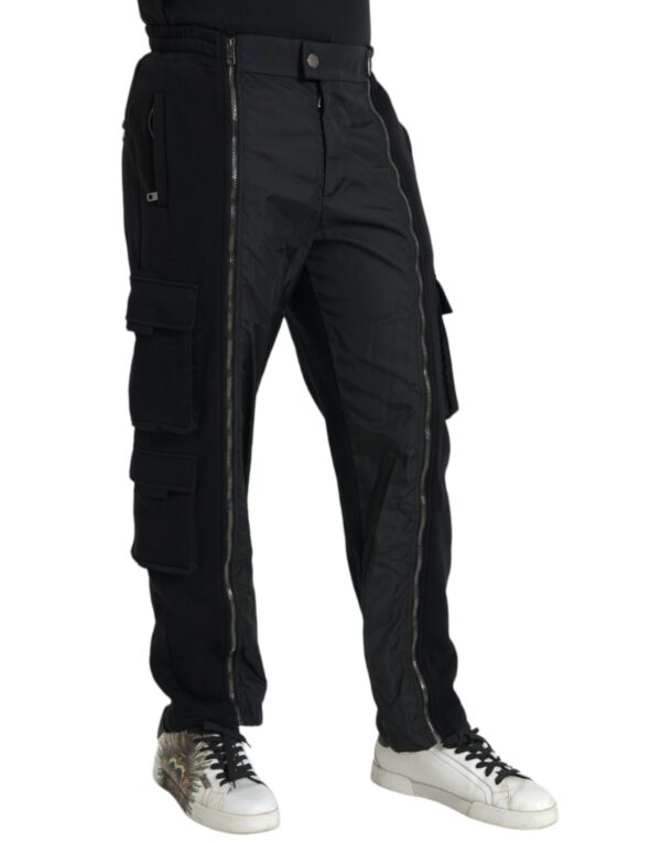 Dolce & Gabbana Black Cotton Blend Skinny Pants - Image 2