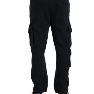 Dolce & Gabbana Black Cotton Blend Skinny Pants