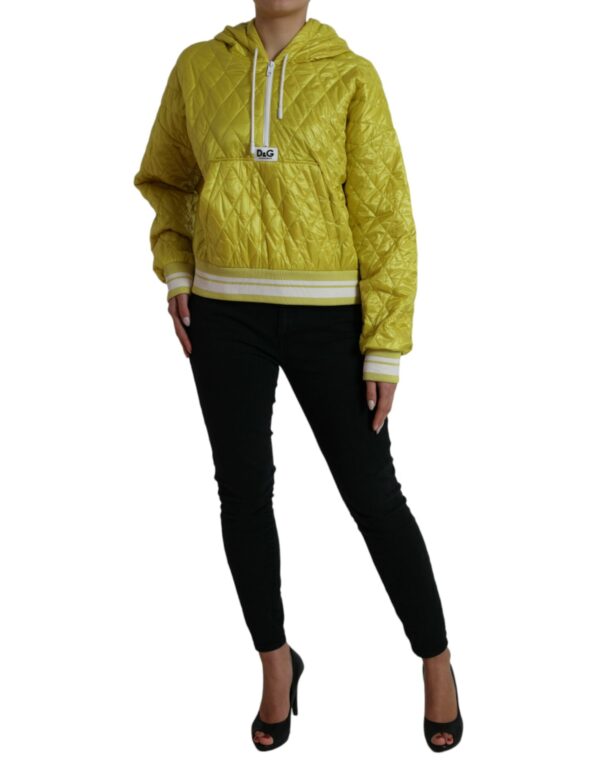 Dolce & Gabbana Radiant Yellow Hooded Jacket - Image 2