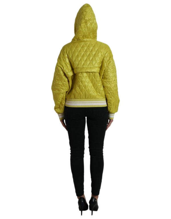 Dolce & Gabbana Radiant Yellow Hooded Jacket - Image 3