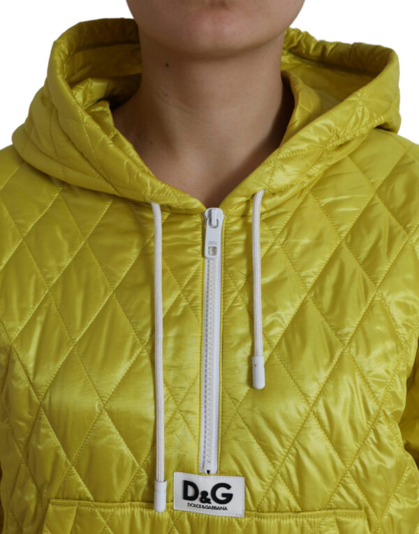 Dolce & Gabbana Radiant Yellow Hooded Jacket - Image 4