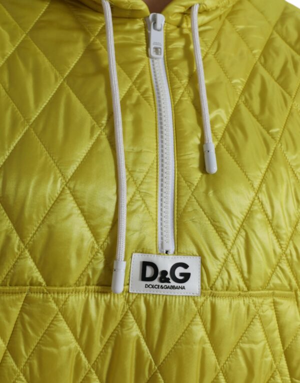 Dolce & Gabbana Radiant Yellow Hooded Jacket - Image 5