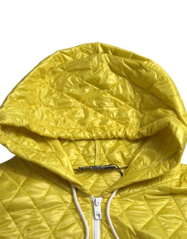 Dolce & Gabbana Radiant Yellow Hooded Jacket - Image 6