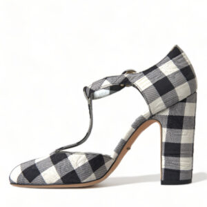 Dolce & Gabbana Chic Gingham T-Strap Pumps: Timeless Mary Jane Heels